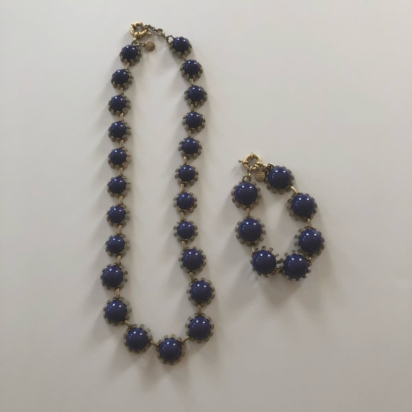 thumbnail image 2 of L244 Festive Cubes Beaded Necklace & Bracelet Set - Iris Fashion Jewelry 2 of 14